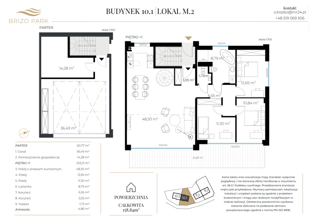 Apartament M.2 – Budynek 10.1 Karta 1