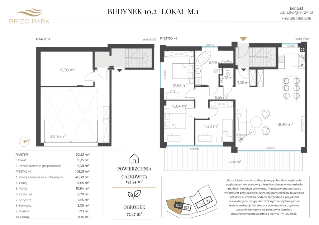 Apartament M.1 – Budynek 10.2 Karta 1